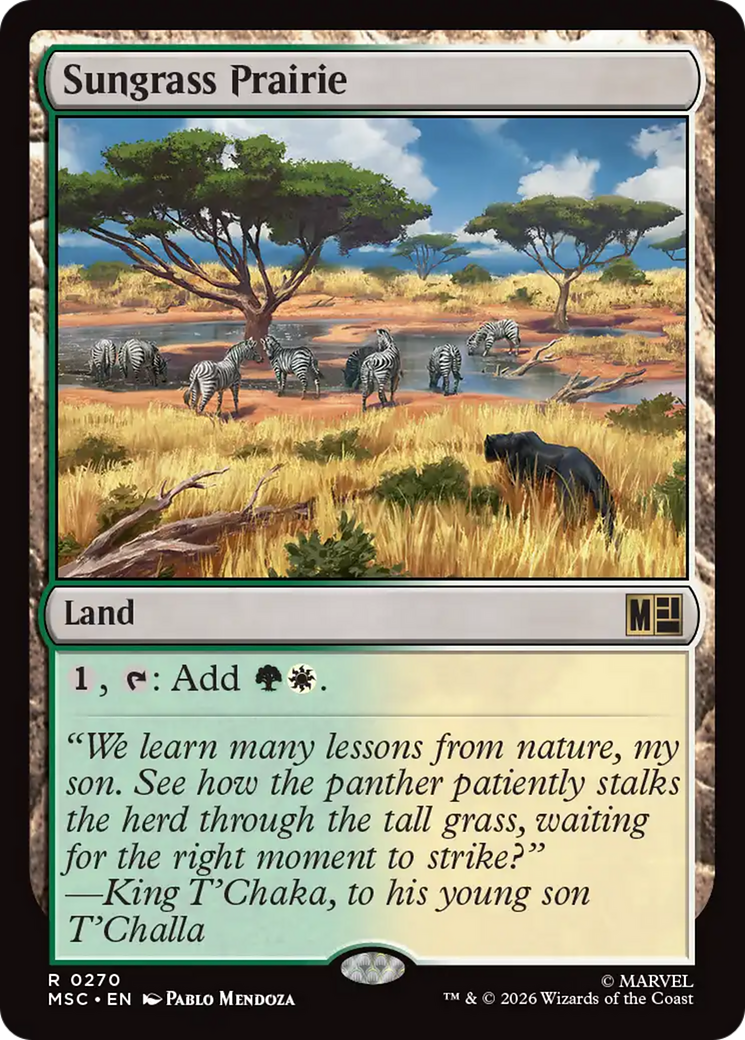 Sungrass Prairie (Surge Foil) [Marvel Super Heroes Commander] | Black Swamp Games