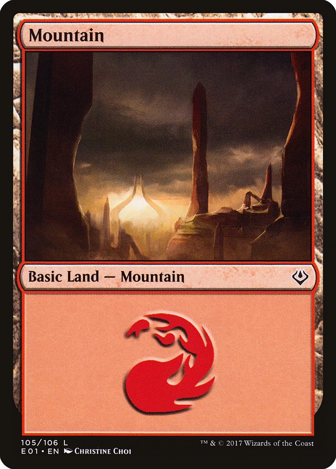 Mountain (105) [Archenemy: Nicol Bolas] | Black Swamp Games