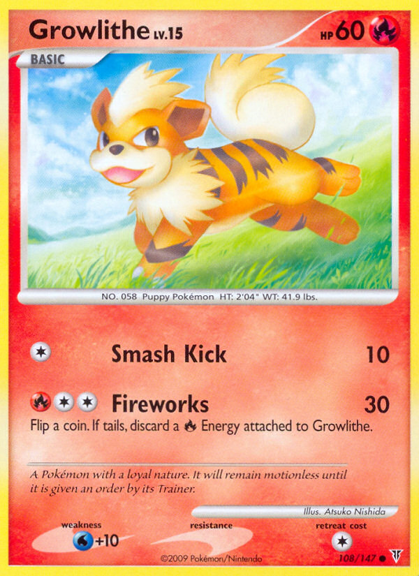 Growlithe (108/147) [Platinum: Supreme Victors] | Black Swamp Games
