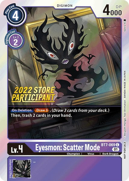 Eyesmon: Scatter Mode [BT7-069] (2022 Store Participant) [Next Adventure Promos] | Black Swamp Games