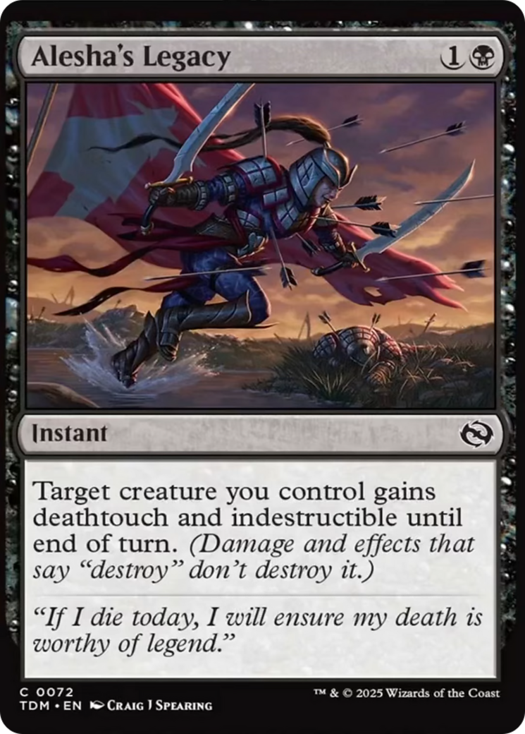 Alesha's Legacy [Tarkir: Dragonstorm] | Black Swamp Games