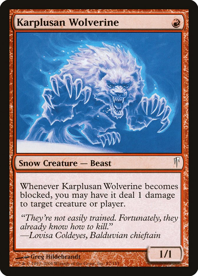 Karplusan Wolverine [Coldsnap] | Black Swamp Games