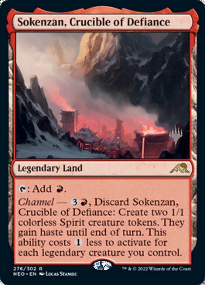 Sokenzan, Crucible of Defiance (Promo Pack) [Kamigawa: Neon Dynasty Promos] | Black Swamp Games