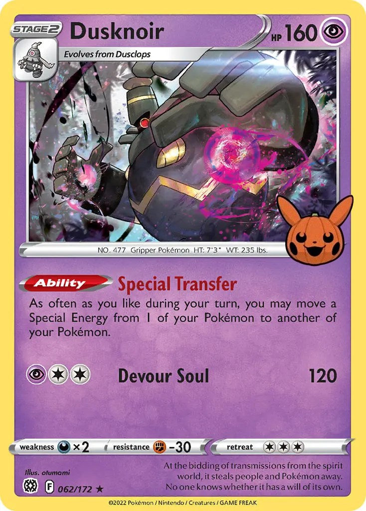 Dusknoir (062/172) [Trick or Trade] | Black Swamp Games