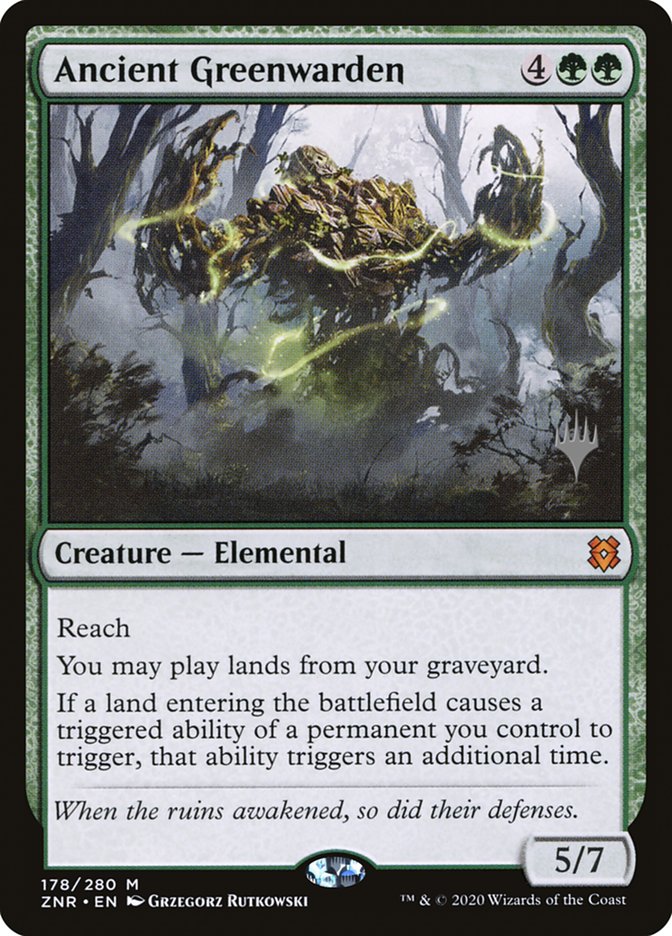 Ancient Greenwarden (Promo Pack) [Zendikar Rising Promos] | Black Swamp Games