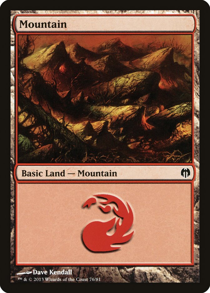 Mountain (76) [Duel Decks: Heroes vs. Monsters] | Black Swamp Games