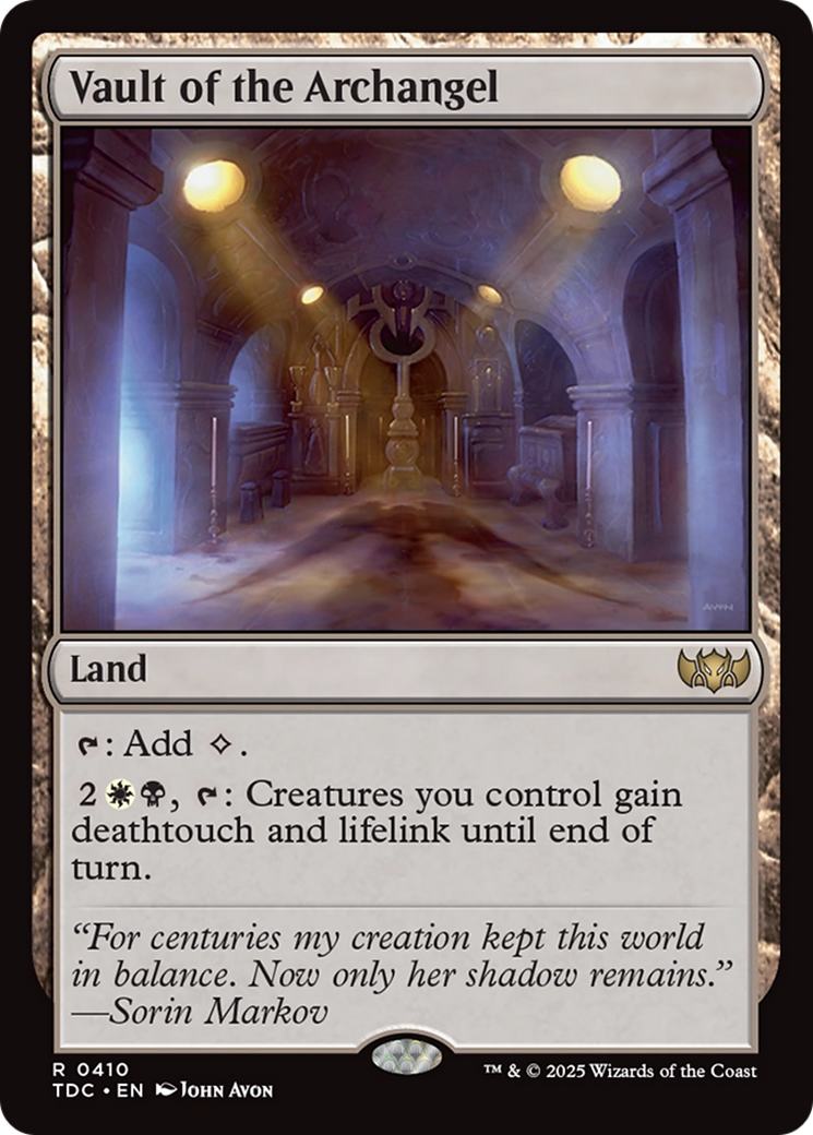 Vault of the Archangel [Tarkir: Dragonstorm Commander] | Black Swamp Games