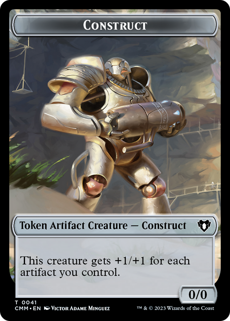 Thopter // Construct (41) Double-Sided Token [Commander Masters Tokens] | Black Swamp Games