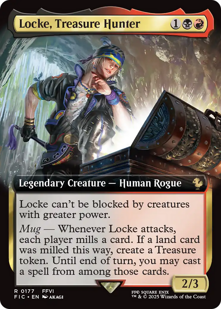 Locke, Treasure Hunter (Extended Art) [FINAL FANTASY Commander] | Black Swamp Games