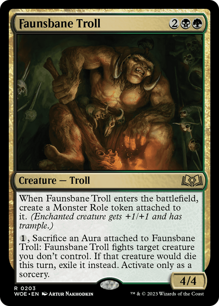 Faunsbane Troll [Wilds of Eldraine] | Black Swamp Games