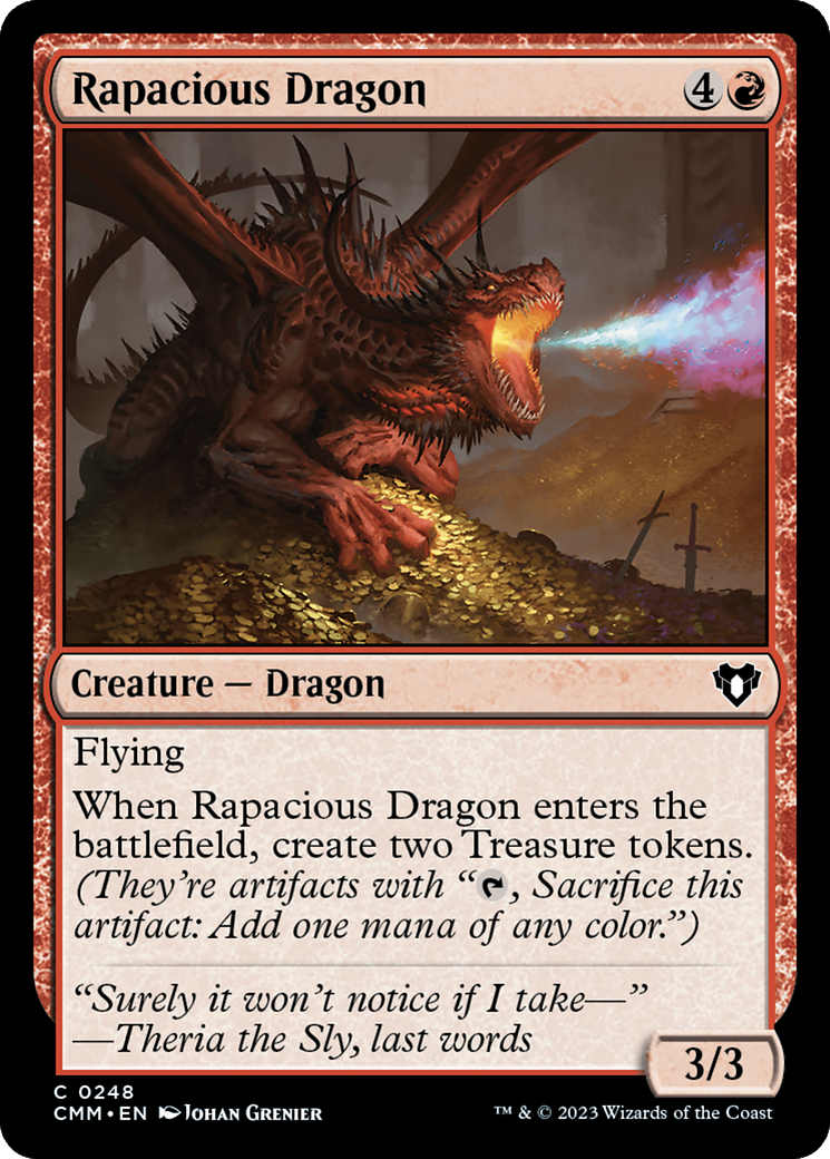 Rapacious Dragon [Commander Masters] | Black Swamp Games