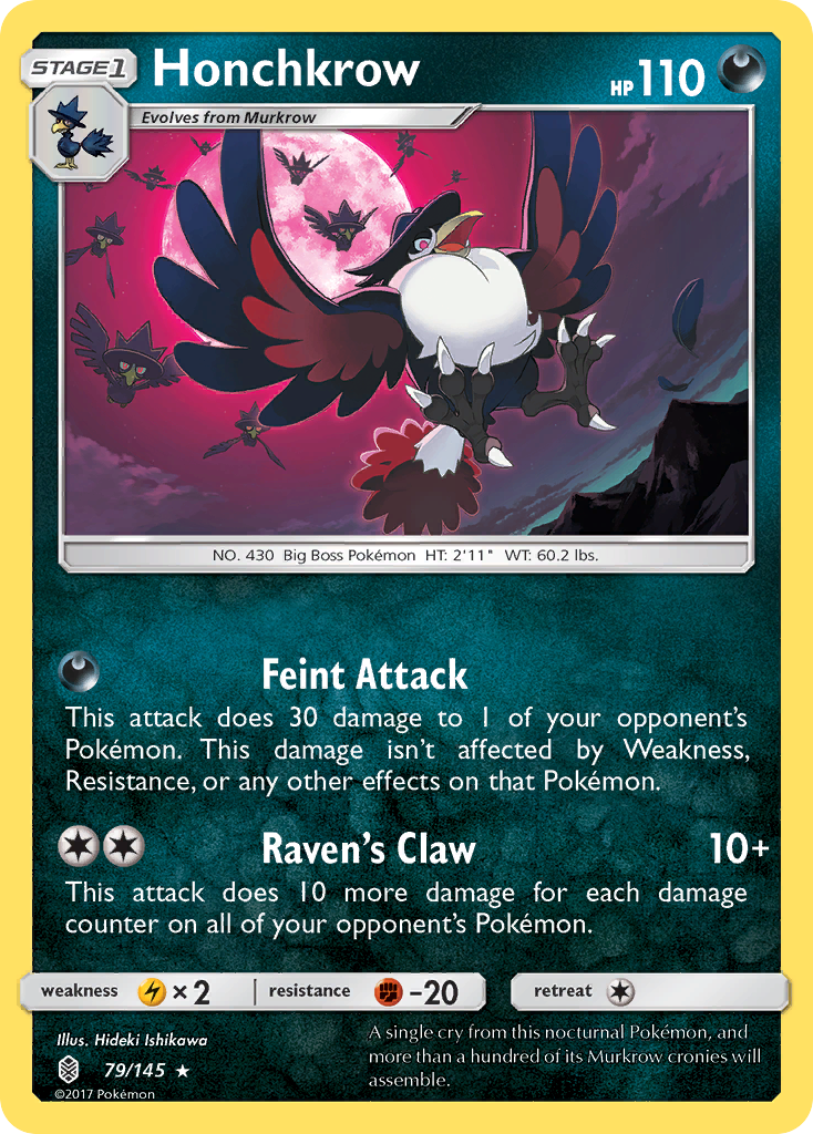 Honchkrow (79/145) [Sun & Moon: Guardians Rising] | Black Swamp Games