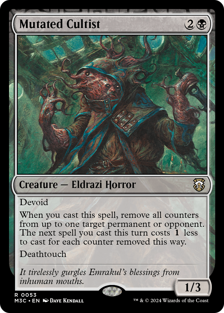 Mutated Cultist [Modern Horizons 3 Commander] | Black Swamp Games