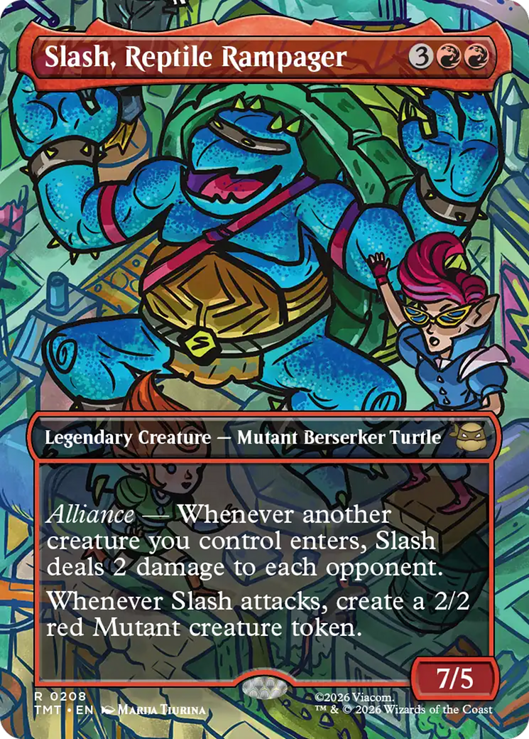 Slash, Reptile Rampager (Borderless) [Teenage Mutant Ninja Turtles] | Black Swamp Games