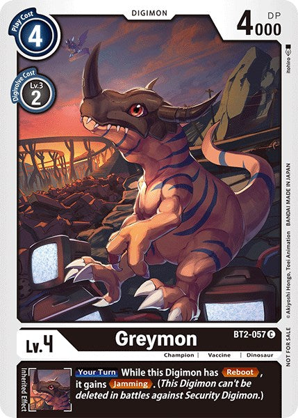 Greymon [BT2-057] (Official Tournament Pack Vol.3) [Release Special Booster Promos] | Black Swamp Games