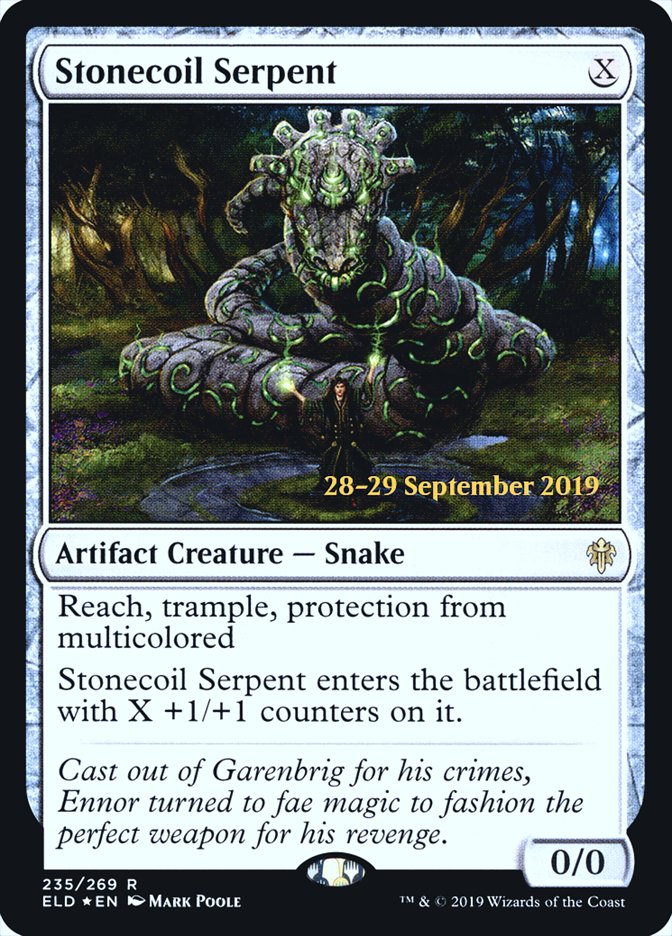 Stonecoil Serpent [Throne of Eldraine Prerelease Promos] | Black Swamp Games