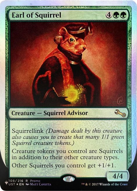 Earl of Squirrel (Unfinity Foil Edition) [The List] | Black Swamp Games