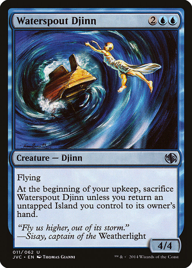 Waterspout Djinn [Duel Decks Anthology] | Black Swamp Games