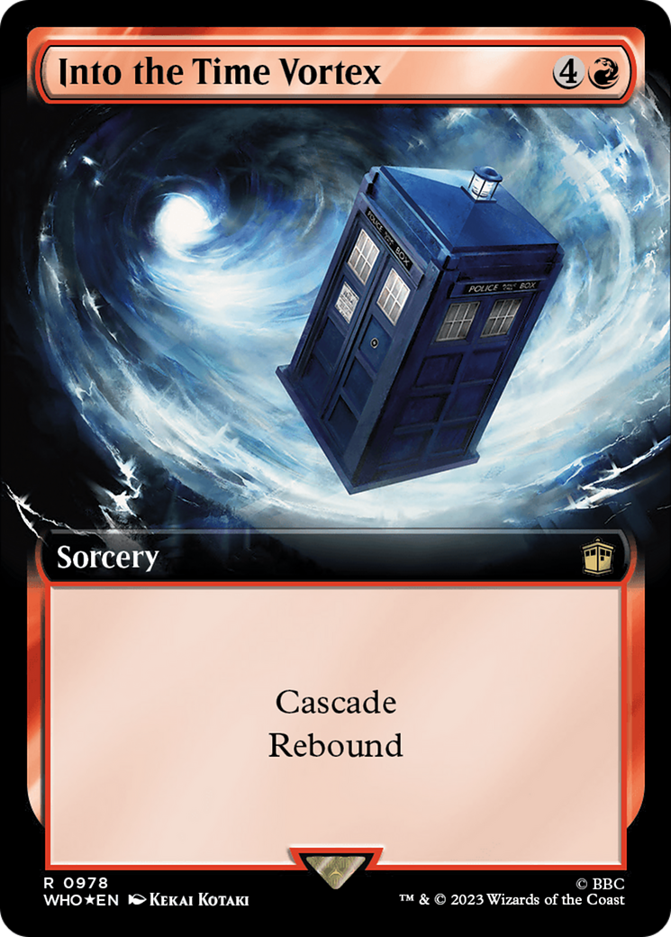 Into the Time Vortex (Extended Art) (Surge Foil) [Doctor Who] | Black Swamp Games