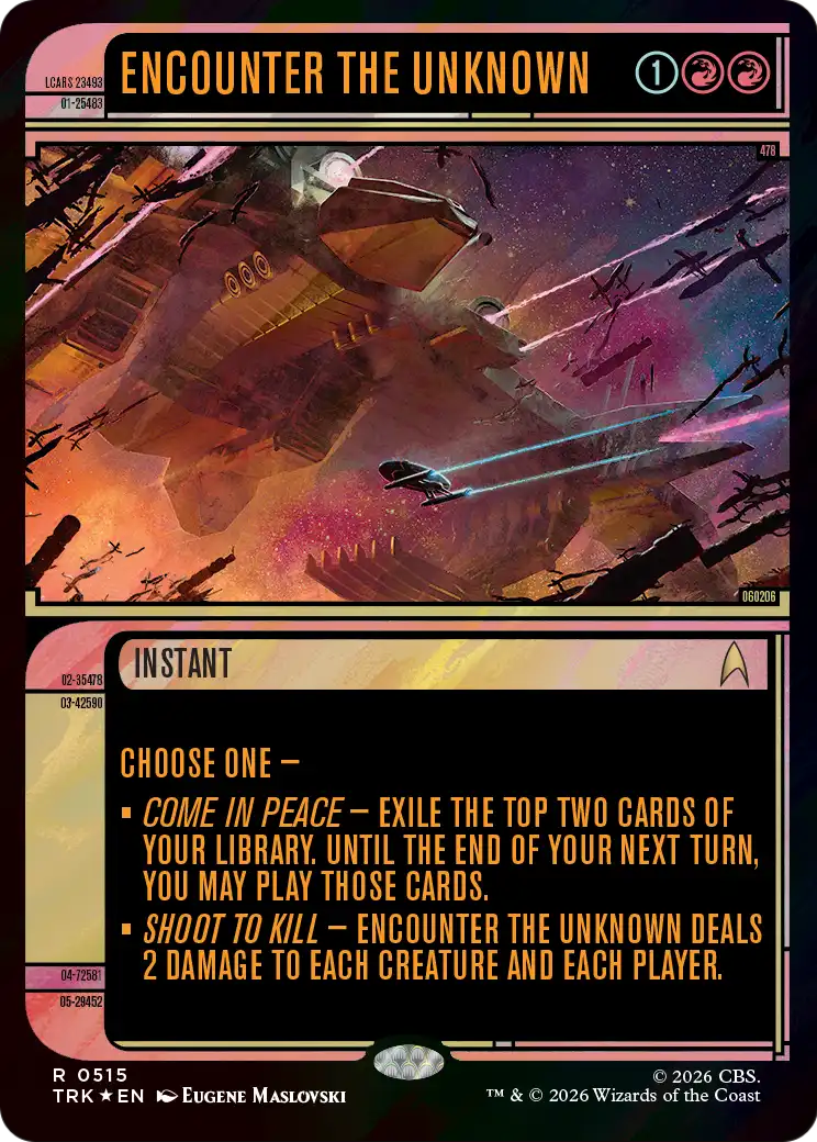 Encounter the Unknown (Showcase) (Surge Foil) [Star Trek] | Black Swamp Games