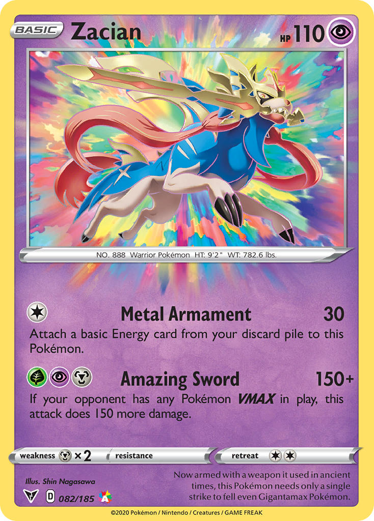 Zacian (082/185) [Sword & Shield: Vivid Voltage] | Black Swamp Games