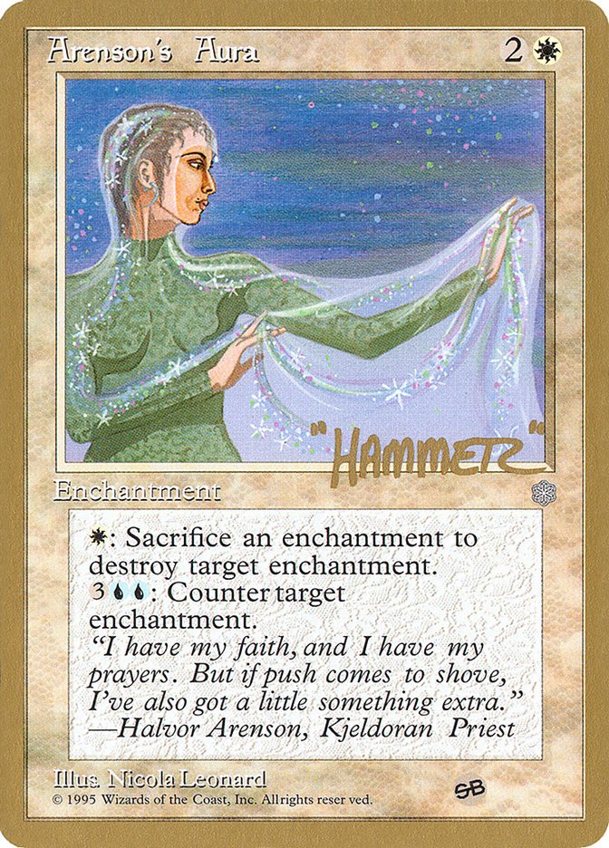 Arenson's Aura (Shawn "Hammer" Regnier) (SB) [Pro Tour Collector Set] | Black Swamp Games