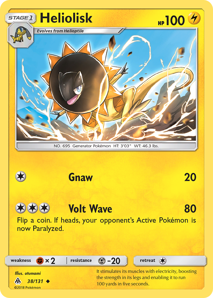 Heliolisk (38/131) [Sun & Moon: Forbidden Light] | Black Swamp Games