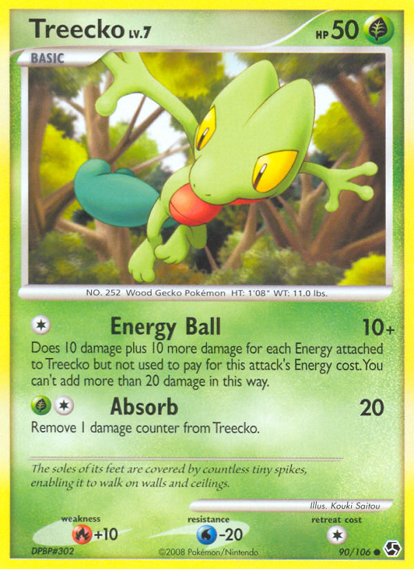 Treecko (90/106) [Diamond & Pearl: Great Encounters] | Black Swamp Games