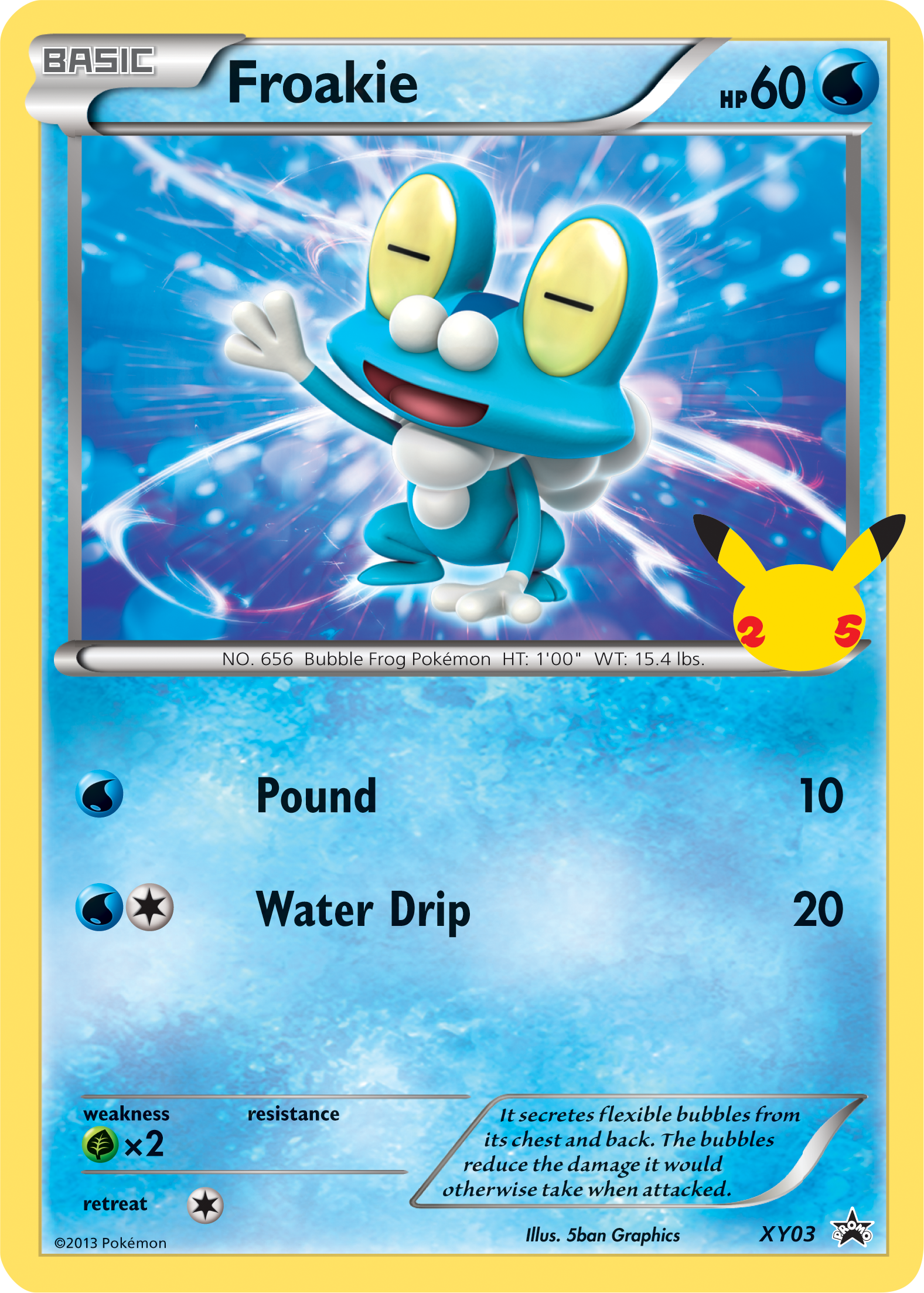 Froakie (XY03) (Jumbo Card) [First Partner Pack] | Black Swamp Games