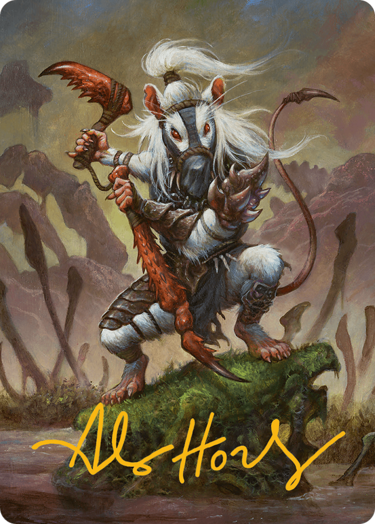 Ink-Eyes, Servant of Oni Art Card (Gold-Stamped Signature) [Bloomburrow Art Series] | Black Swamp Games