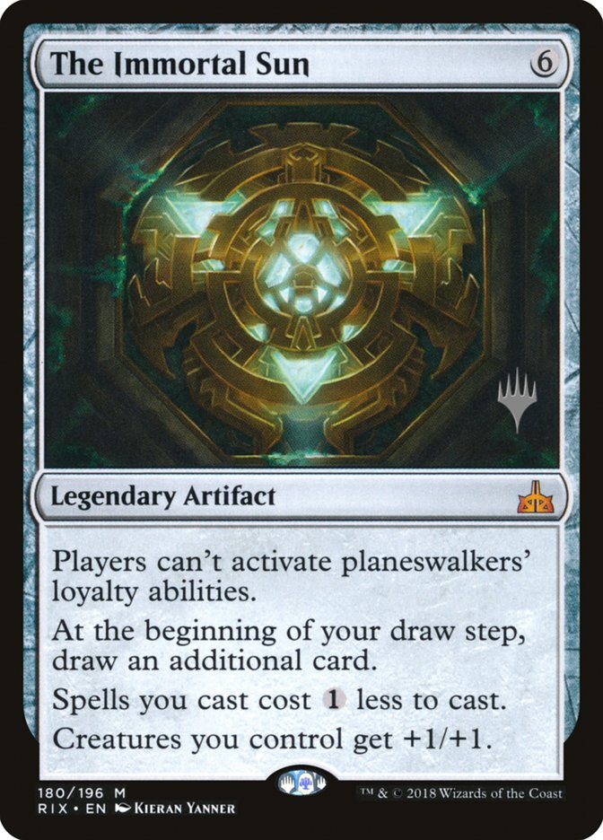 The Immortal Sun (Promo Pack) [Rivals of Ixalan Promos] | Black Swamp Games