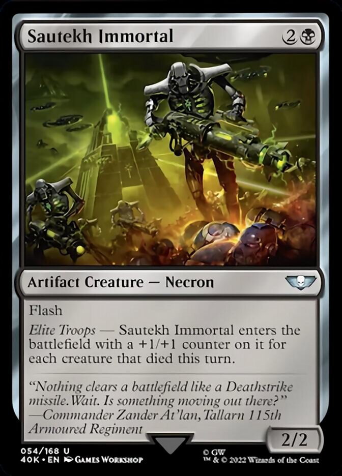 Sautekh Immortal (Surge Foil) [Warhammer 40,000] | Black Swamp Games