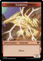 Thopter // Elemental (0025) Double-Sided Token [Commander Masters Tokens] | Black Swamp Games