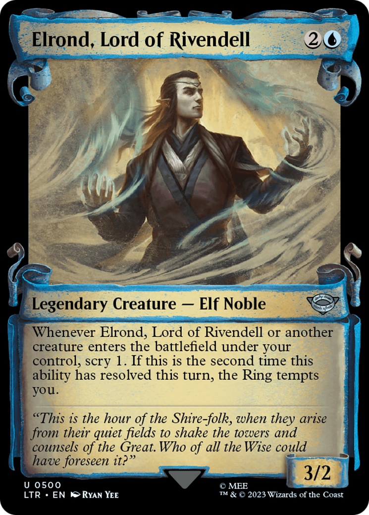 Elrond, Lord of Rivendell [The Lord of the Rings: Tales of Middle-Earth Showcase Scrolls] | Black Swamp Games