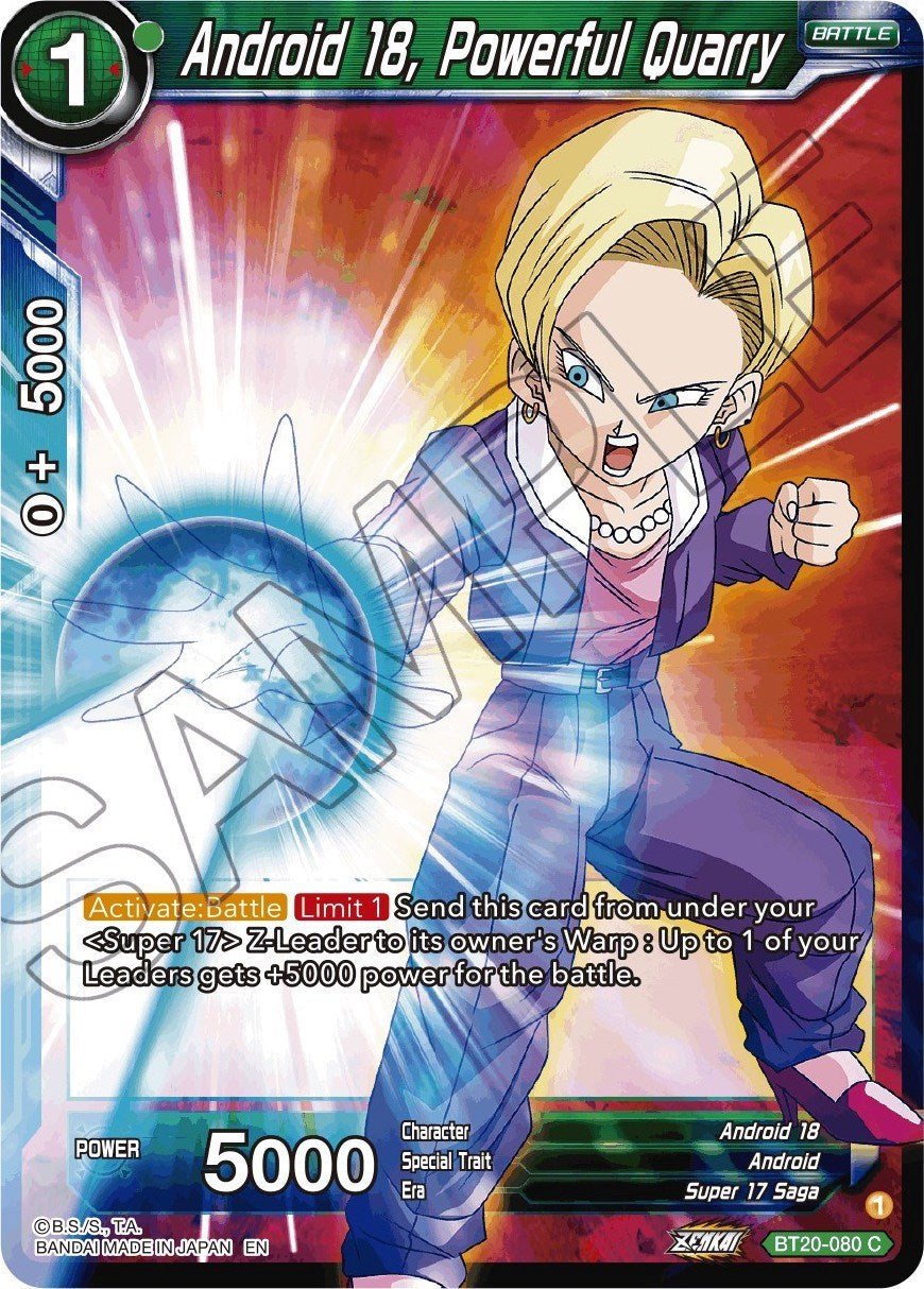Android 18, Powerful Quarry (BT20-080) [Power Absorbed] | Black Swamp Games