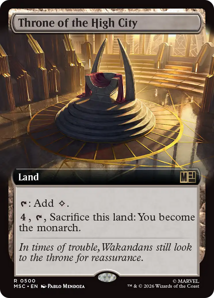 Throne of the High City (Extended Art) [Marvel Super Heroes Commander] | Black Swamp Games