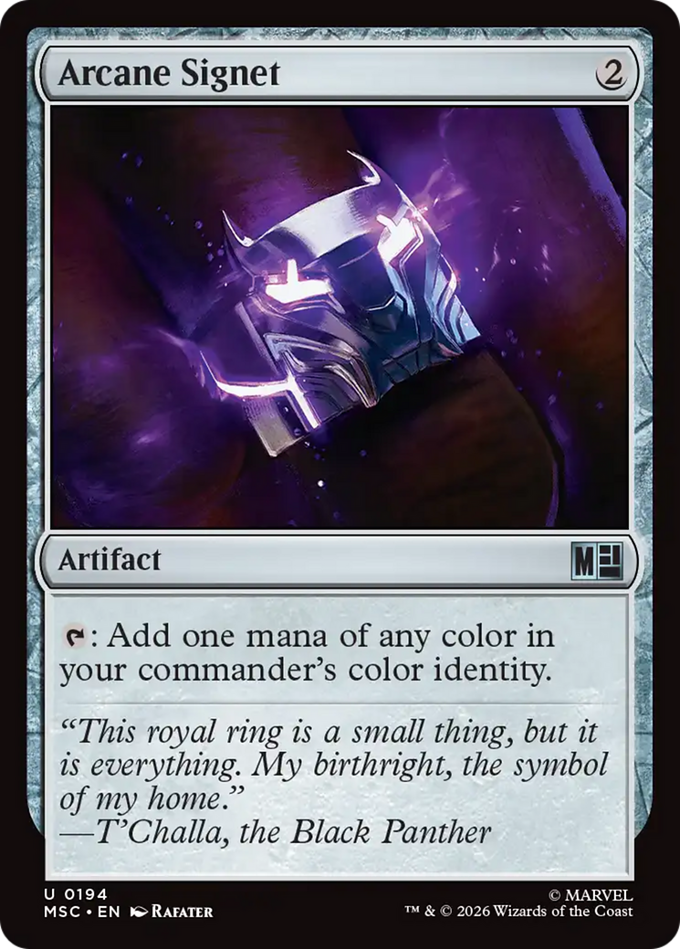 Arcane Signet (0194) (Surge Foil) [Marvel Super Heroes Commander] | Black Swamp Games