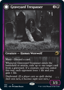 Graveyard Trespasser // Graveyard Glutton [Innistrad: Double Feature] | Black Swamp Games