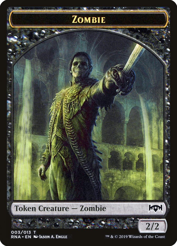 Zombie Token [Ravnica Allegiance Tokens] | Black Swamp Games