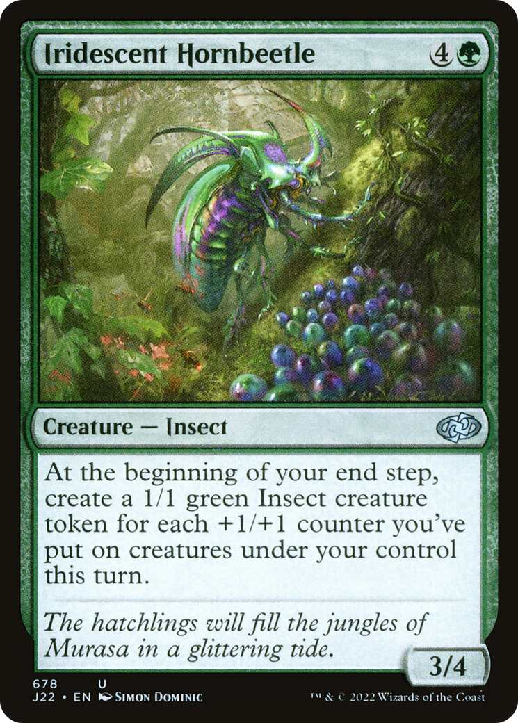 Iridescent Hornbeetle [Jumpstart 2022] | Black Swamp Games