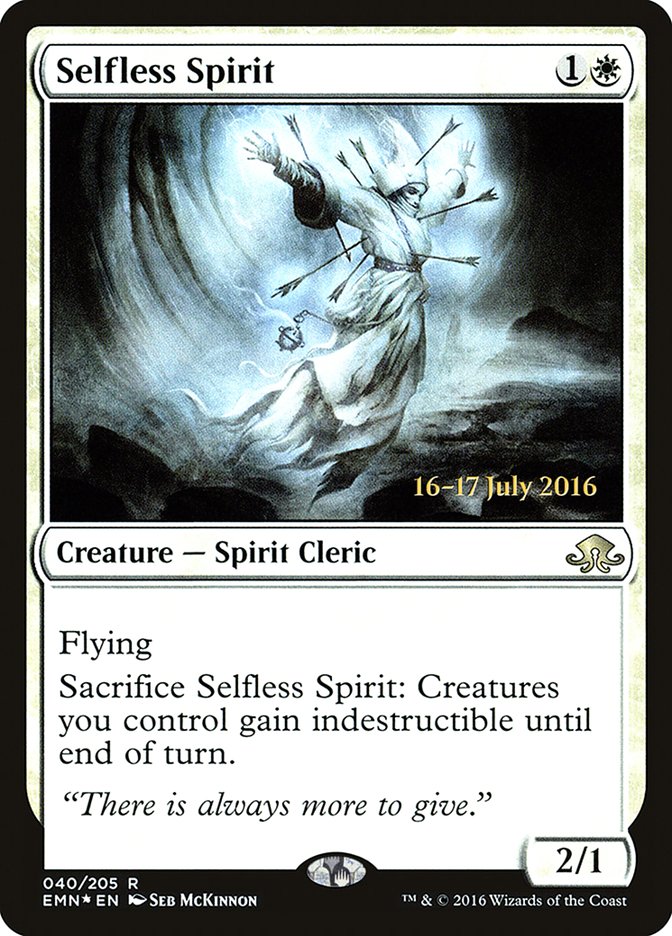 Selfless Spirit [Eldritch Moon Prerelease Promos] | Black Swamp Games