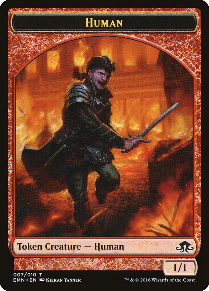 Human Token [Eldritch Moon Tokens] | Black Swamp Games