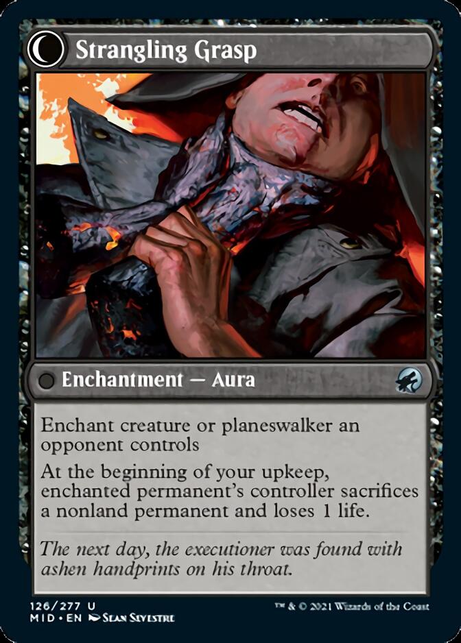 Vengeful Strangler // Strangling Grasp [Innistrad: Midnight Hunt] | Black Swamp Games