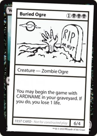 Buried Ogre (2021 Edition) [Mystery Booster Playtest Cards] | Black Swamp Games