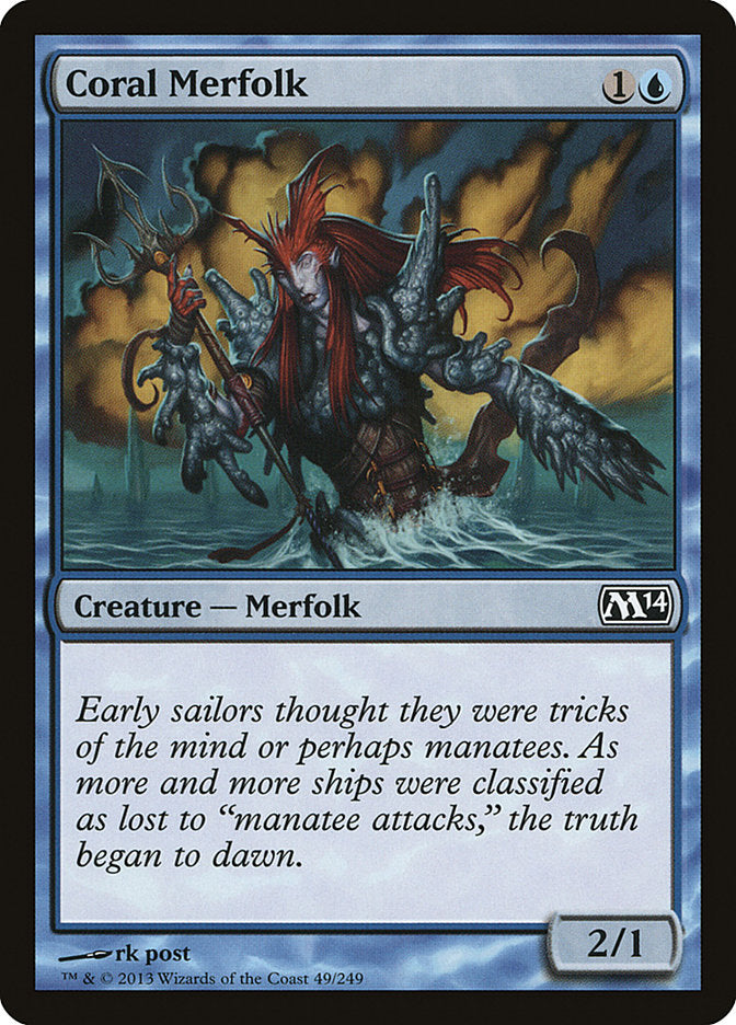 Coral Merfolk [Magic 2014] | Black Swamp Games