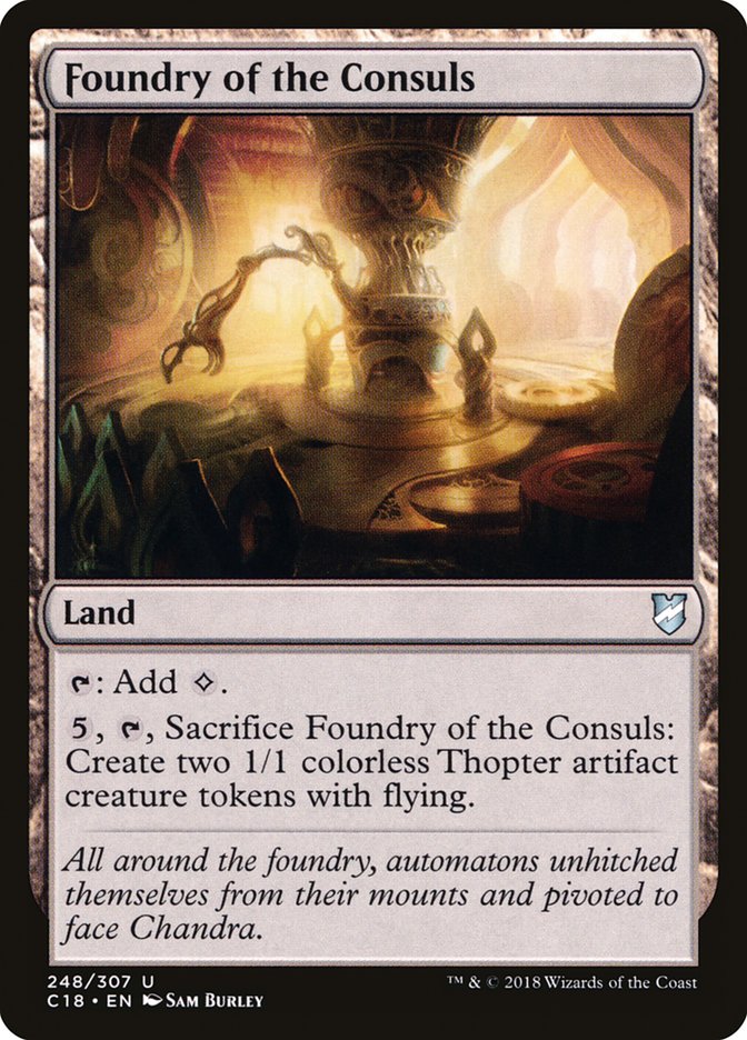 Foundry of the Consuls [Commander 2018] | Black Swamp Games