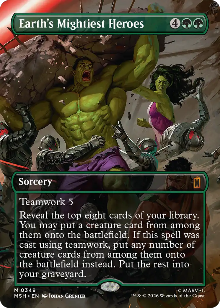 Earth's Mightiest Heroes (Borderless) [Marvel Super Heroes] | Black Swamp Games