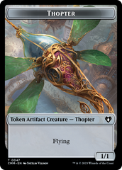 Thopter // Dragon (0020) Double-Sided Token [Commander Masters Tokens] | Black Swamp Games