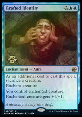 Grafted Identity [Innistrad: Midnight Hunt Prerelease Promos] | Black Swamp Games