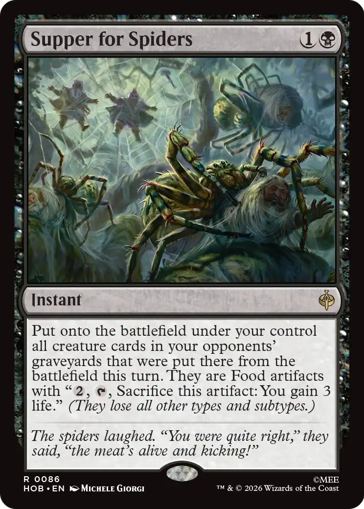 Supper for Spiders [The Hobbit] | Black Swamp Games